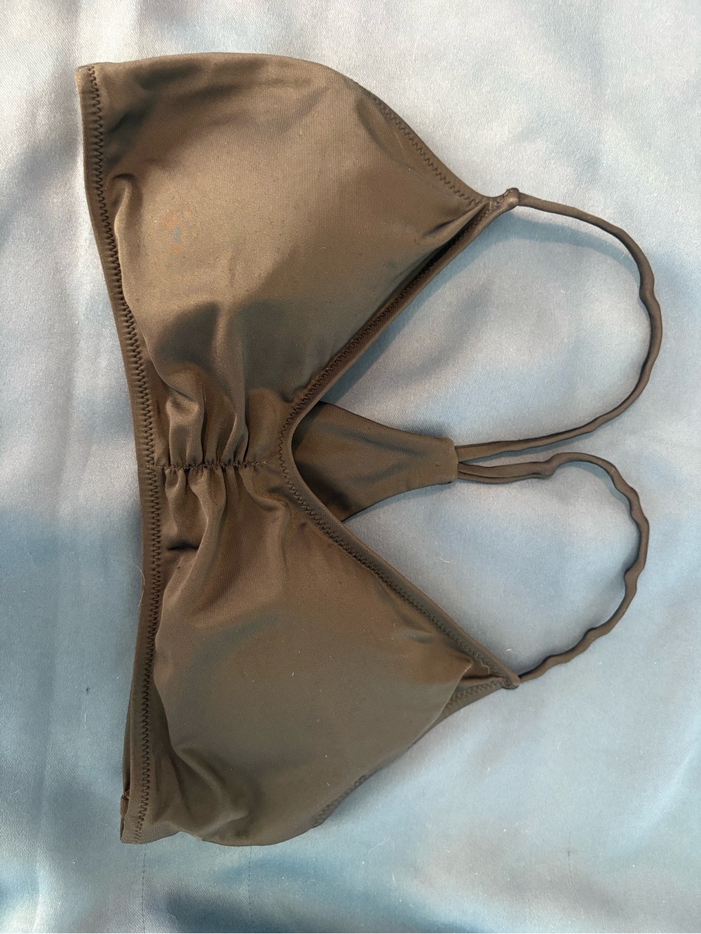 Women’s Brown Triangle Swim Top - Brand Unspecified